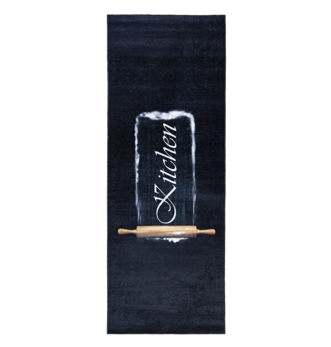 Protiskluzový koberec / běhoun 20320 KITCHEN černý