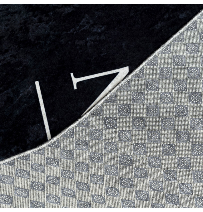 Protiskluzový koberec / běhoun 46740 KITCHEN černý / bílý