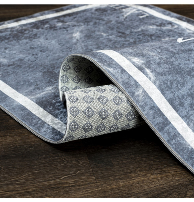 Protiskluzový koberec / běhoun 46741 KITCHEN šedý / bílý