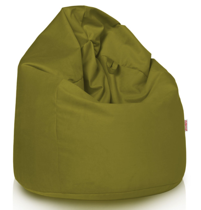 Plyšový sedací vak SAKO zelený