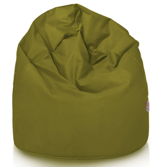 Plyšový sedací vak SAKO zelený