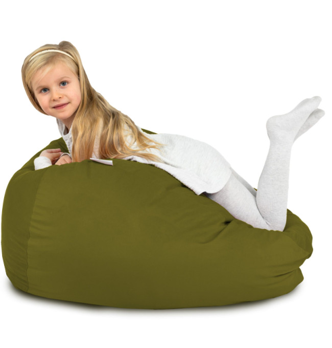 Plyšový sedací vak SAKO zelený