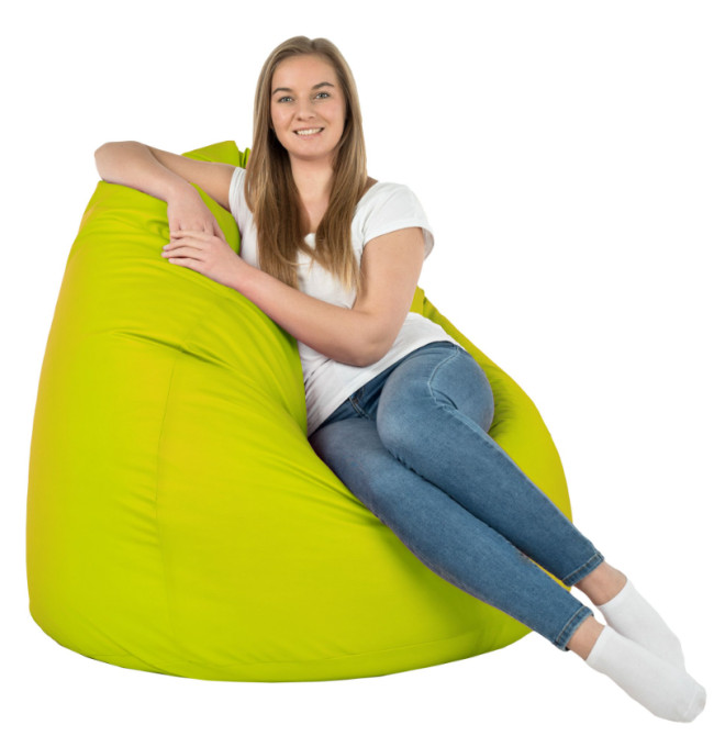 Sedací vak SAKO limetkový ekokůže