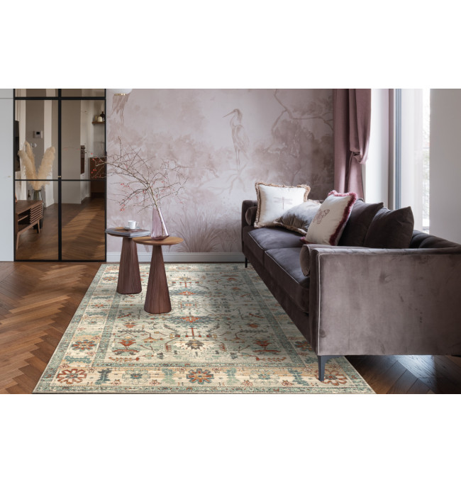 Koberec SOHO 477.09.LA100 OSTA naturální béžový / zelený