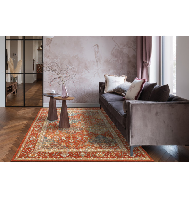 Koberec SOHO 477.27.LA301 OSTA geometrický naturální terakotový / béžový