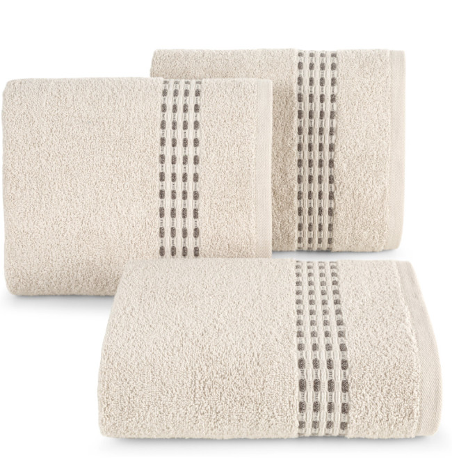 Sada ručníků RIVA 03 béžová / hnědá