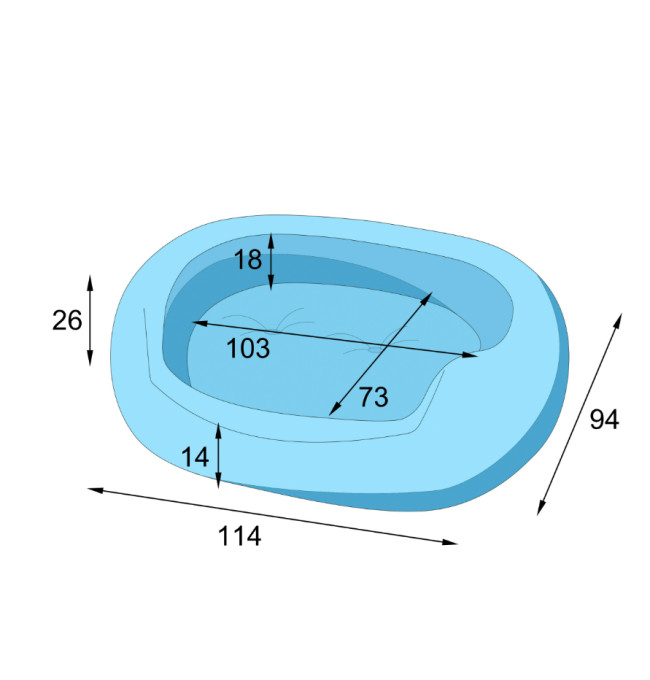 Pelíšek pro psa AMAZING XXL grafitový