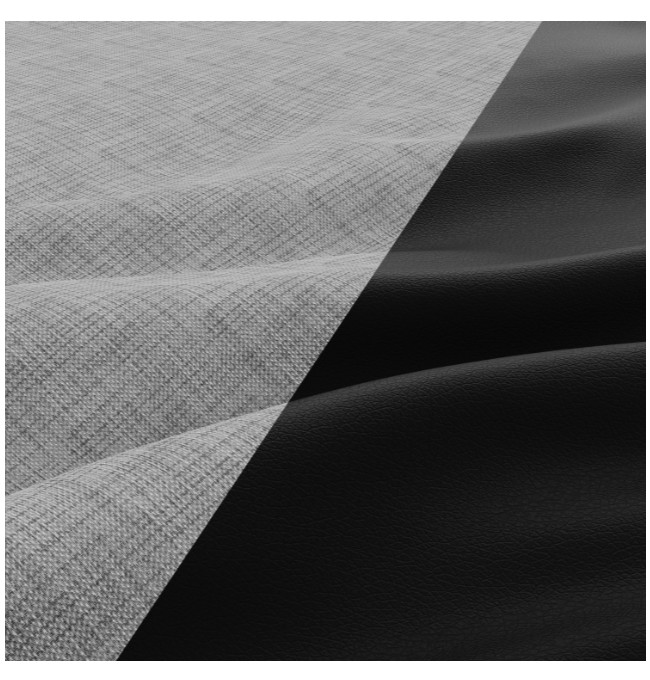 Křeslo LUNA šedé / černé