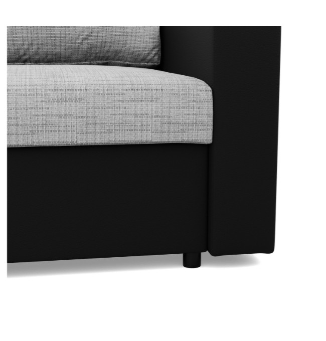 Křeslo LUNA šedé / černé