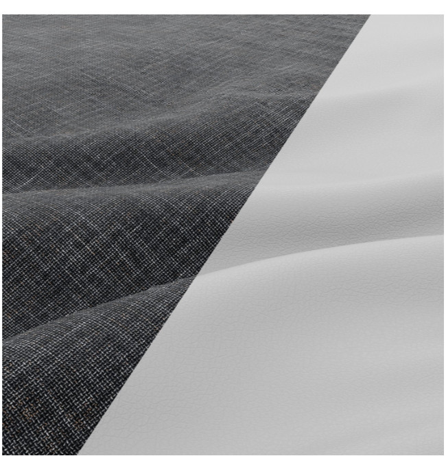 Křeslo LUNA tmavě šedé / bílé