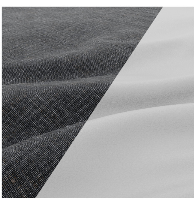 Rohová rozkládací sedačka LUGO popelová / bílá