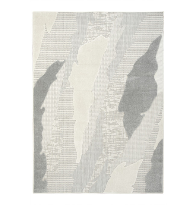 Šňůrkový koberec Stella D431A šedý / stříbrný / krémový