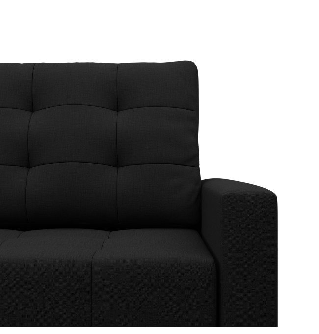 Dvoumístná pohovka ELMA rozkládací, černá