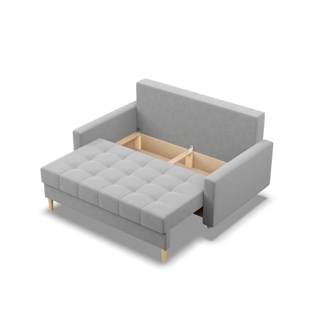 Dvoumístná pohovka ELMA rozkládací, šedá