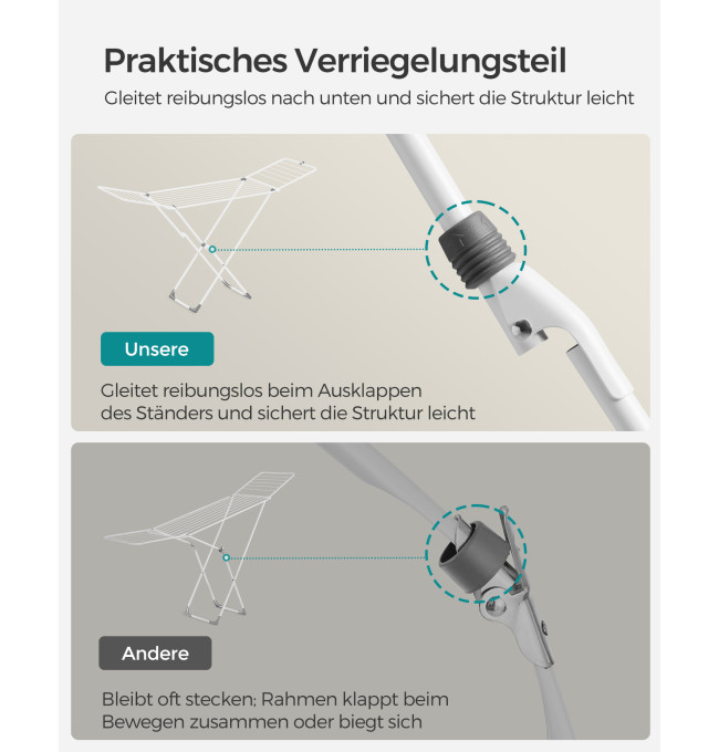 Stojací sušák na prádlo LLR540W01