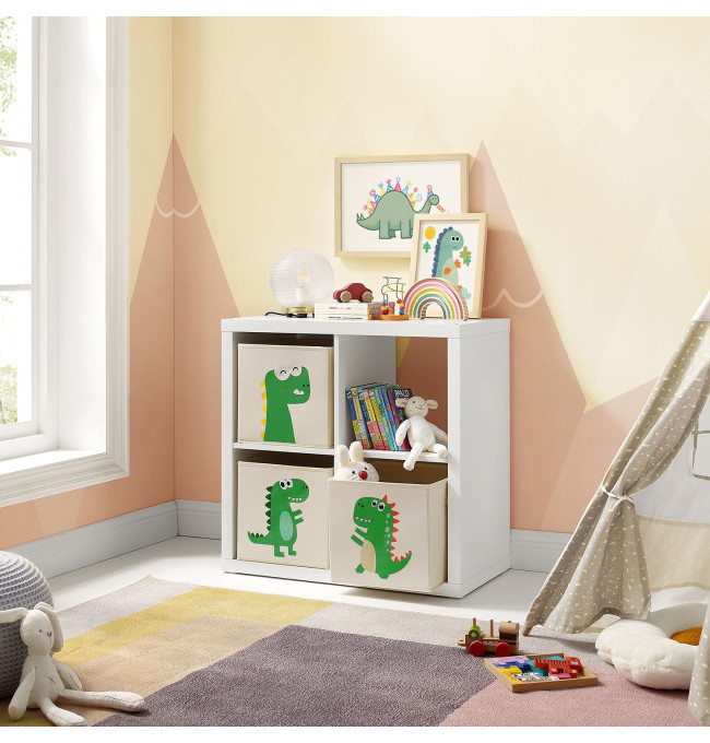 Dětské stohovatelné boxy na hračky RFB704W03 (3 ks)