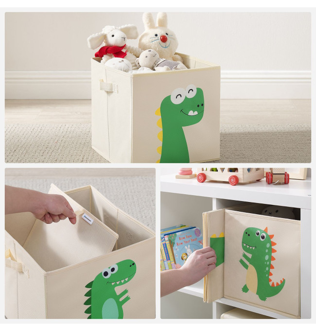 Dětské stohovatelné boxy na hračky RFB704W03 (3 ks)