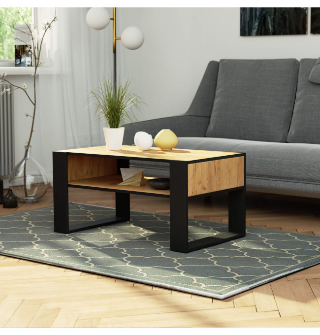 Konferenční stolek DOMI dub craft / černý