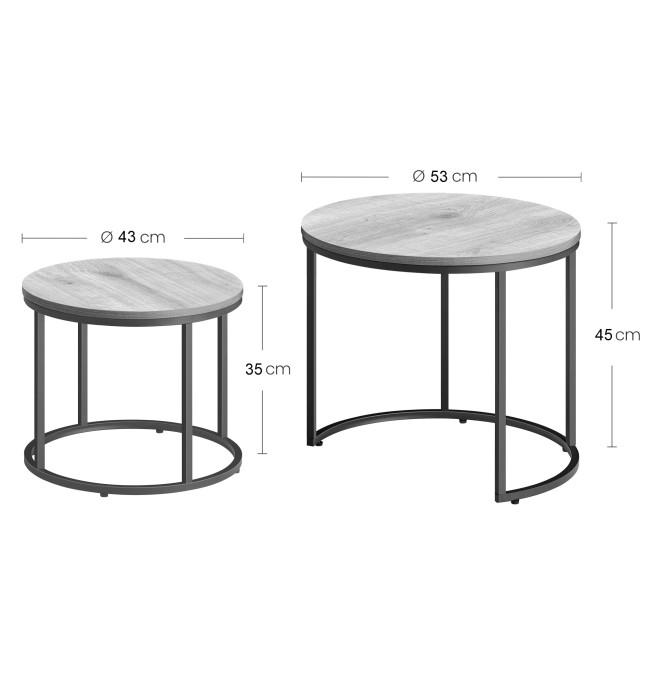 Set dvou konferenčních stolků - mramorové (zlaté nohy)