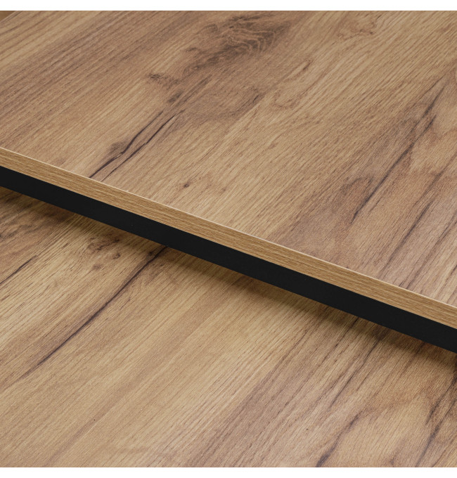 Sada 2 konferenčních stolků PRAVEN Craft černá