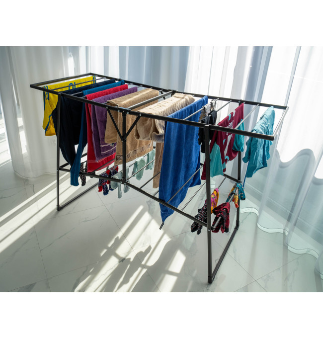 Stojací sušák na prádlo ROSITA černý