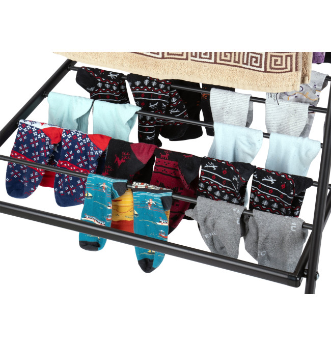 Stojací sušák na prádlo SUZANA černý