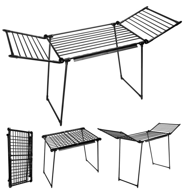 Stojací sušák na prádlo ADELINE černý