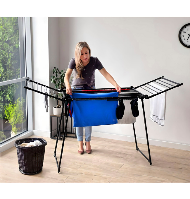 Stojací sušák na prádlo ADELINE černý
