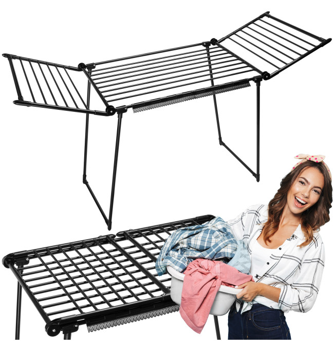 Stojací sušák na prádlo ADELINE černý
