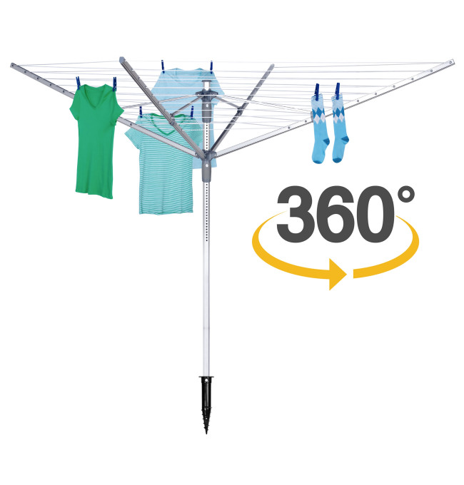 Zahradní sušák na prádlo GOBI šedý