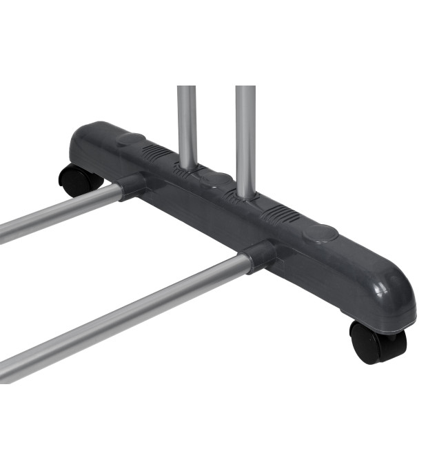 Stojící sušák na prádlo na kolečkách SONORA šedý