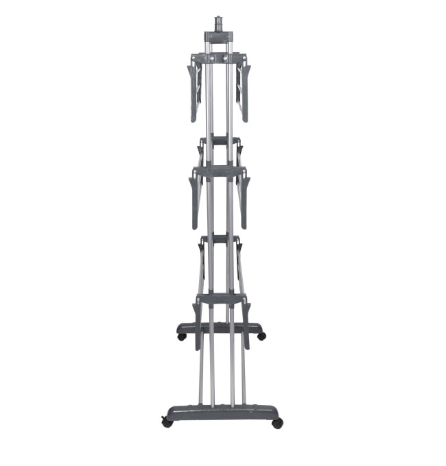 Stojící sušák na prádlo na kolečkách SONORA šedý