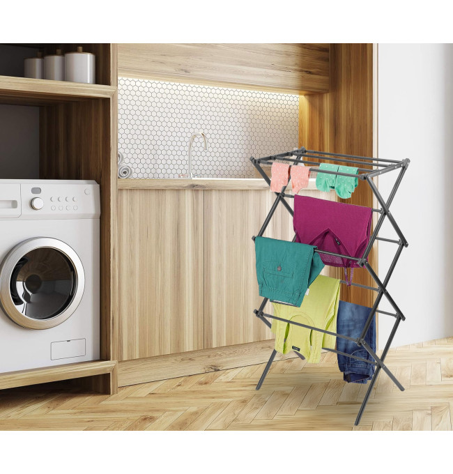 Stojací sušák na prádlo GRENA antracitový