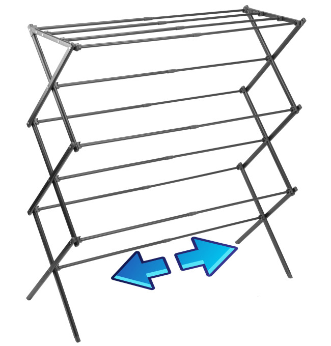 Stojací sušák na prádlo GRENA antracitový