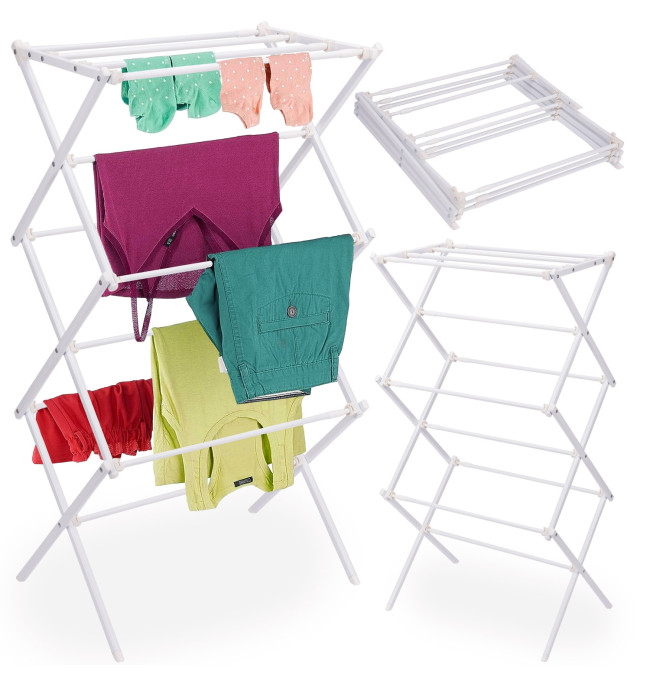 Stojací sušák na prádlo GRENA bílý