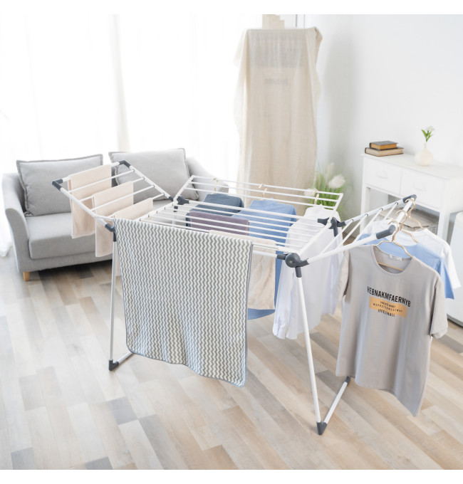 Stojací sušák na prádlo TIANA bílý