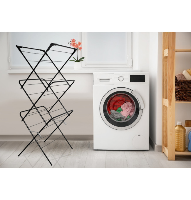 Stojací sušák na prádlo ARAL černý