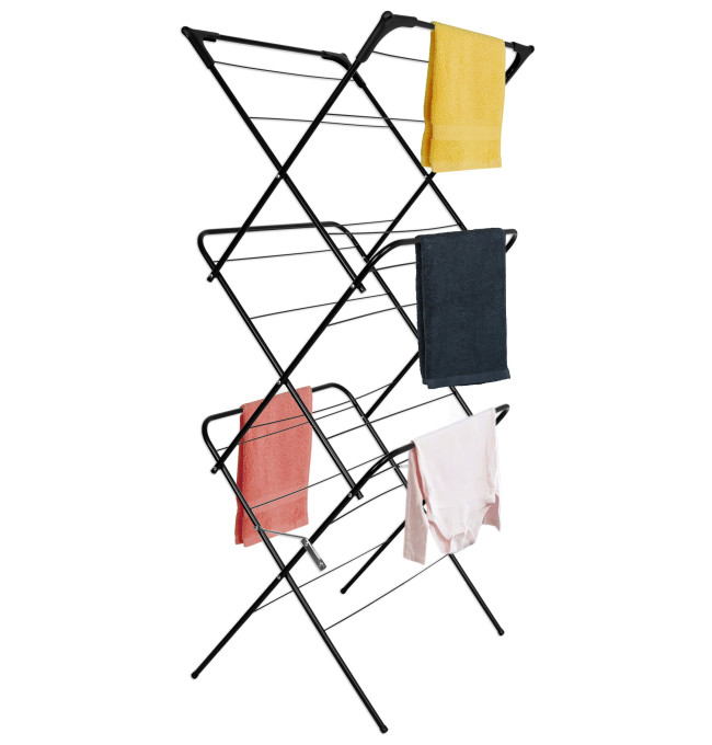 Stojací sušák na prádlo ARAL černý
