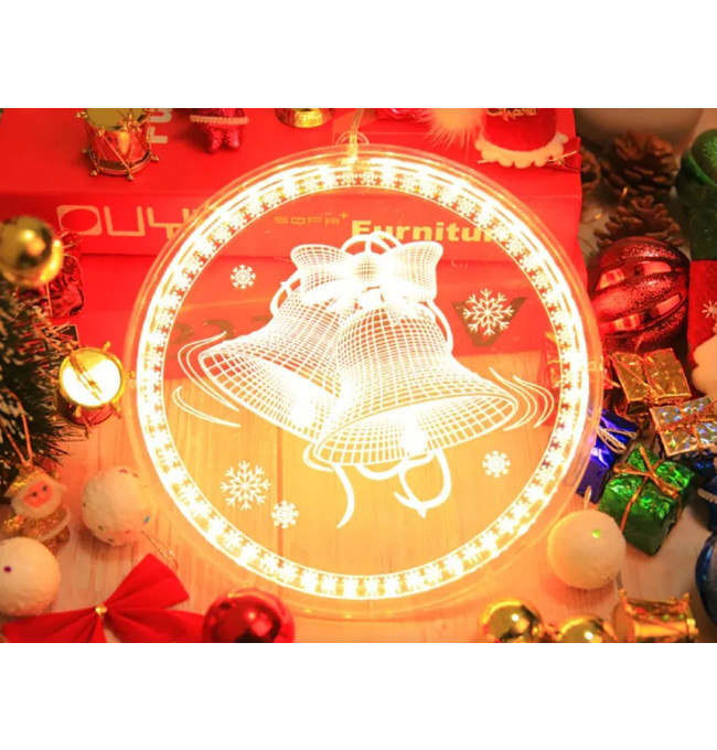 Sváteční LED dekorace - 311382A zvonek