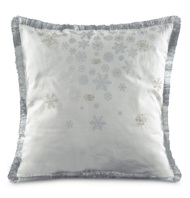 Povlak na polštář CHP 115 bílý / stříbrný