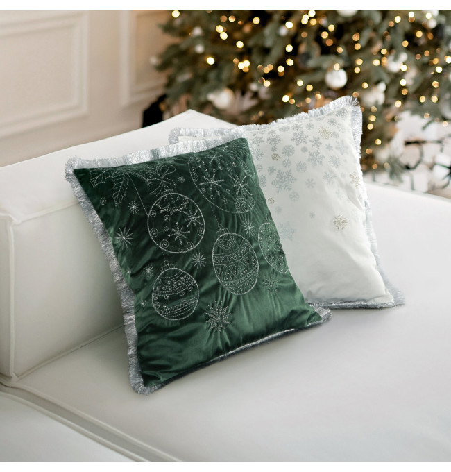 Povlak na polštář CHP 118A černý / stříbrný