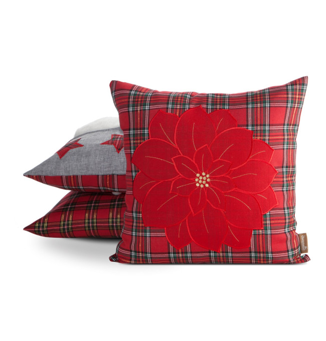 Povlak na polštář CHRISTMAS 164 červená / zelená