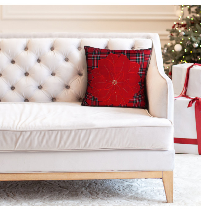 Povlak na polštář CHRISTMAS 164 červená / zelená