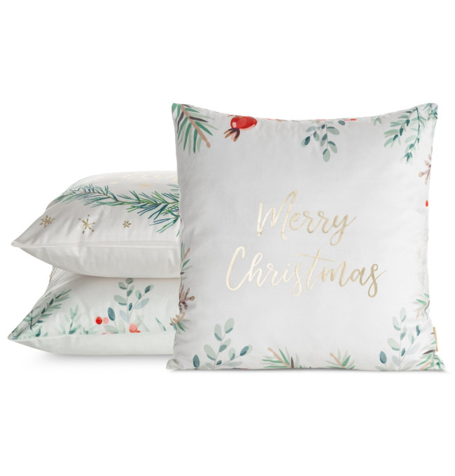 Povlak na polštář CHRISTMAS 235 zelený / bílý