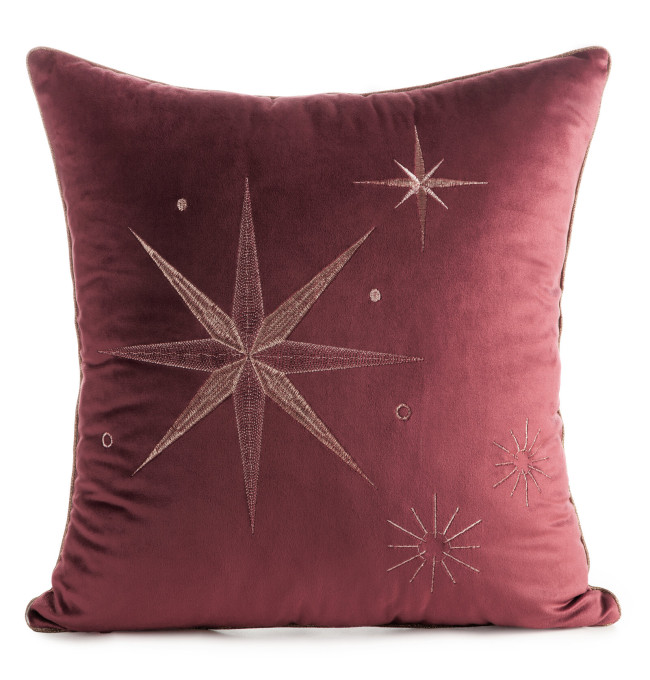 Povlak na polštář CHRISTMAS 259 bordó / šampaňský