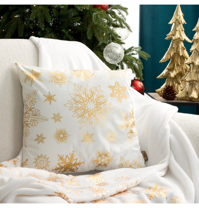 Povlak na polštář CHRISTMAS JOY 4C červená / šampaňský