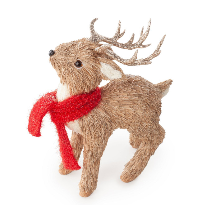 Vánoční dekorace CHRISTMAS 219 hnědá / červená