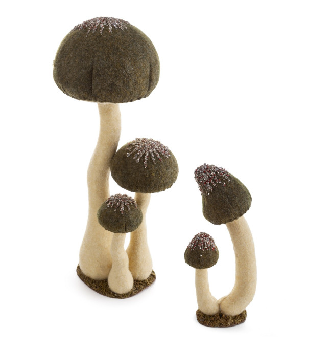 Vánoční dekorace CHRISTMAS 221 krémová / zelená (2ks)