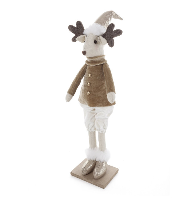 Vánoční dekorace CHRISTMAS 228 krémová / šampaňský (2ks)