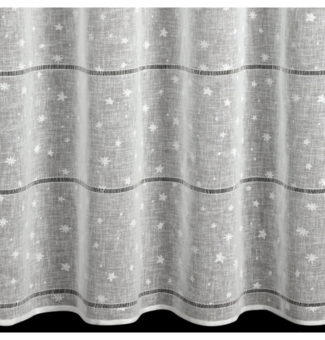 Hotová záclona NADINE s vánočním vzorem - na průchodkách